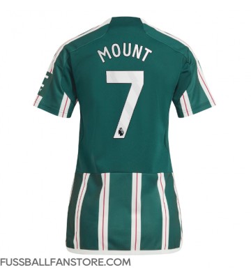 Manchester United Mason Mount #7 Replik Auswärtstrikot Damen 2023-24 Kurzarm